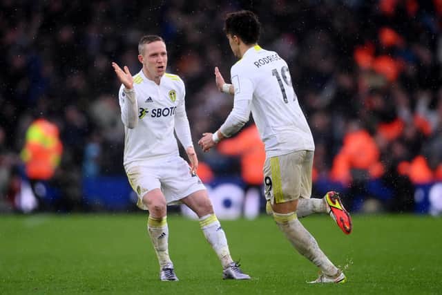 RALLY CRY - Adam Forshaw says Leeds United have to show the same fight against Liverpool that hauled them back into the Manchester United game. Pic: Getty
