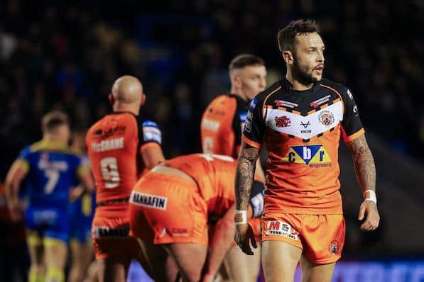 Gareth O'Brien, right, says Tigers will pick themselves up from last week's defeat at Warrington. Picture by Alex Whitehead/SWpix.com.