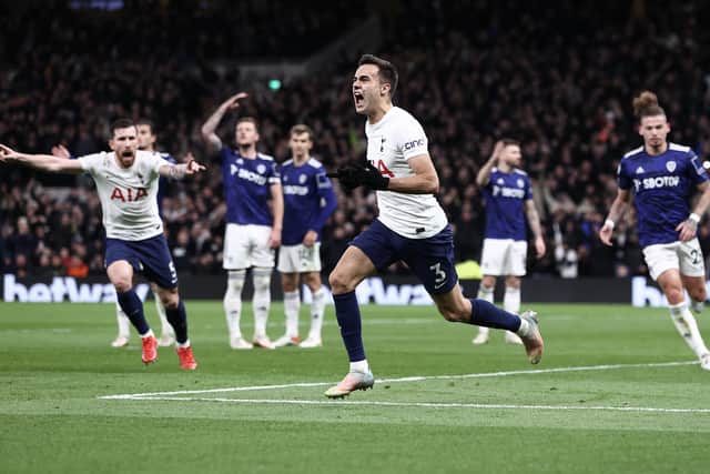 Sergio Reguilón scores winner as Tottenham Hotspur claimed a 2-1 victory over Leeds United in November. Pic: Ryan Pierse.