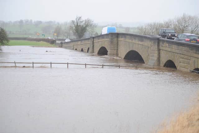 Four flood alerts remain in place with water levels still worryingly high in areas. Picture: Steve Riding.