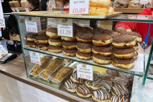Some of the doughnuts on display
