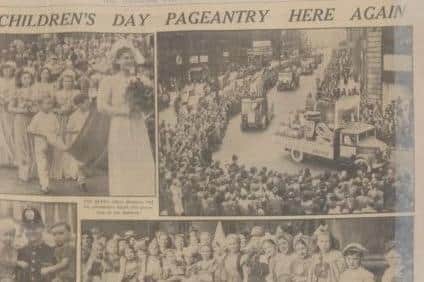 Children's Day is returning to Leeds for the first time since the 1960s. Pictured is photographs in the Yorkshire Evening Post from July 6, 1946.