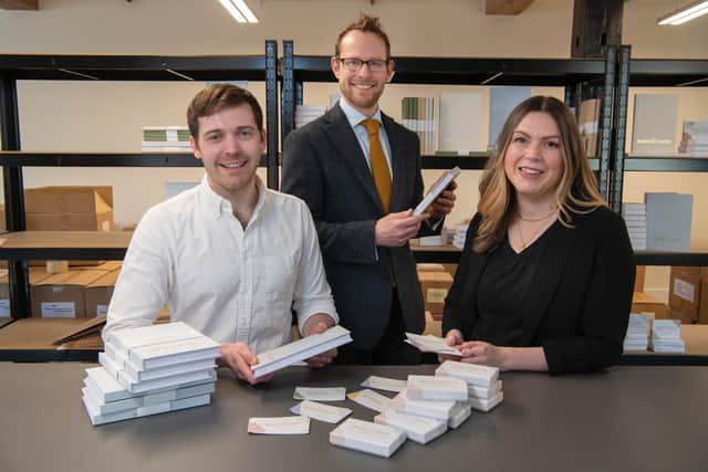 Photo shows (l-r) Mark Sinclair-Williams, John Gaunt and Lili Sinclair-Williams. Photo by Giles Rocholl.