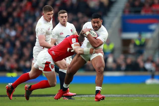 INJURY BLOW: Manu Tuilagi was forced to leave the England training camp due to injury. Picture: Adam Davy/PA