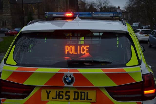 The A64 is closed after a crash involved three vehicles. Photo: North Yorkshire Police.