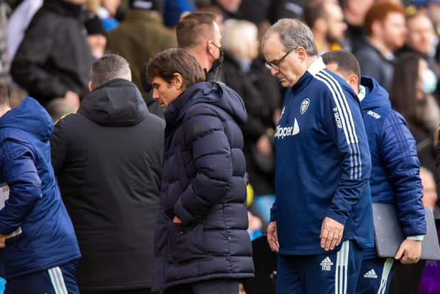 TORRID WEEK - Marcelo Bielsa's Leeds United are winless in six and have conceded 20 goals in five games after a 4-0 rout by Antonio Conte's Tottenham Hotspur. Pic: Bruce Rollinson