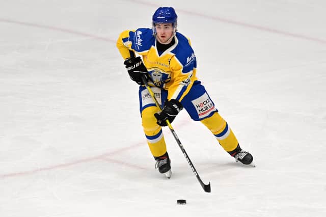 Defenceman Ben Solder is in the Leeds Knights team to face Swindon Wildcats in both games this weekend. Picture: Bruce Rollinson