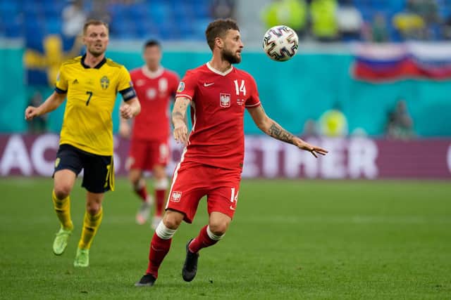 BOYCOTT PLANNED - Leeds United midfielder Mateusz Klich and his Poland team-mates say they won't play their World Cup play-off game against Russia. Pic: Getty
