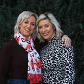 Rob Burrow's sisters Joanne Hartshorne and Claire Burnett who are arranging a take off of Strictly Come Dancing for a fundraising event to raise cash for the appeal to build the Rob Burrow Centre for Motor Neurone Disease.