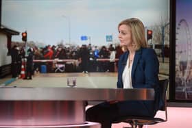 Foreign Secretary Liz Truss appearing on the BBC One current affairs programme, Sunday Morning (Photo: PA Wire/Jeff Overs)