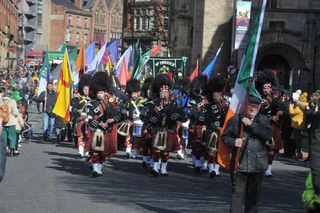 The parade will be the first large-scale event held to celebrate St Patrick's Day in two years. Picture: Tony Johnson.