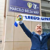 Pictured at the unveiling of Marcelo Bielsa Way in July 2020 is David Maddison, Centre Director of Trinity Leeds.