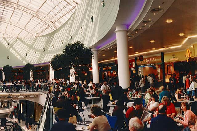 The White Rose shopping centre during its opening week in March 1997