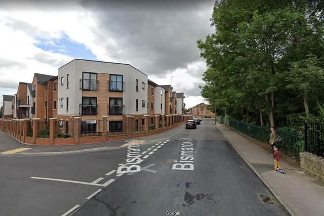While officers were at the scene, they received information about an incident at a house in Town Street, Beeston. Picture: Google.