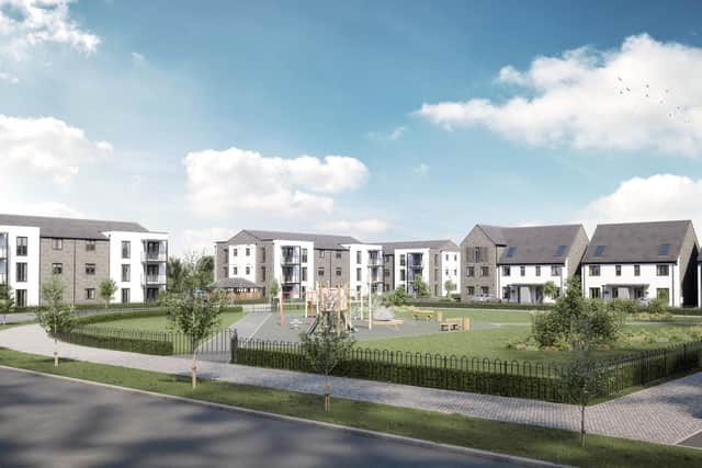 There will also be two-bedroom apartments on the site. CGI provided by Taylor Wimpey.