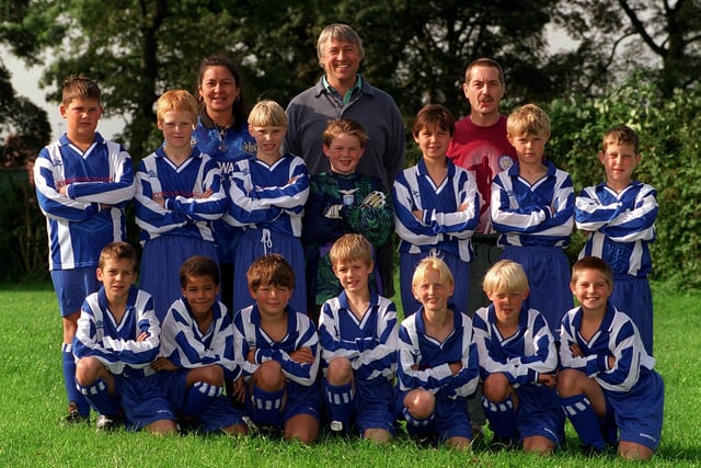 Seacroft Lions U-11s pictured in September 1997. Back row, from left, is Louise Fletcher (manager), Chris Fletcher and Dave Wilson. Middle row, from left, is Phil Gleed, Scott Jones, Glenn Wood, Chris Pickersgill, Sam Fletcher, Michael Lee and Sam Cockerham. Front row, from left, is Neil Newton, Liam Douglas, Kieran Casey, Martyn Wigglesworth, Arris Speight, Paul Beckwith and James Wilson.