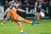 Castleford Tigers' goalkicking playmaker Danny Richardson could be sidelined for three months with a neck injury. Picture: Allan McKenzie/SWpix.com.