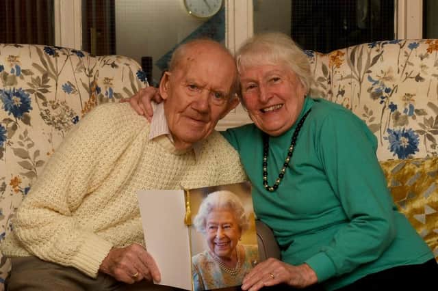 Maurice and Dorothy Colley celebrate their 65th Wedding Anniversay at Morley Manor Care Home. Picture: Simon Hulme.
