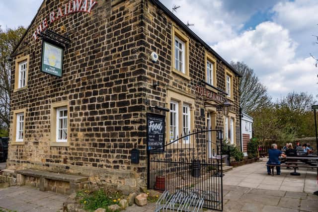 The Railway pub at Calverley where the atmosphere of a traditional local has been retained.