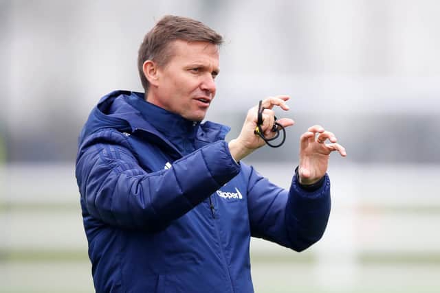 Jesse Marsch, pictured during an open training session at Leeds United. Picture: Getty.