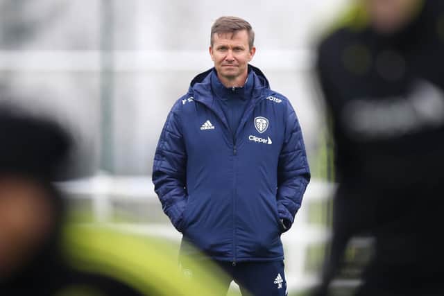 Leeds United head coach Jesse Marsch. Pic: George Wood.