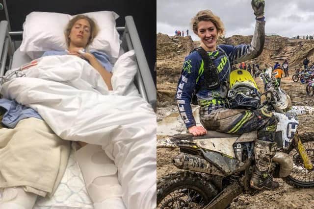 From hospital bed to motorcycle racing for Girl on a Bike, Vanessa Ruck.