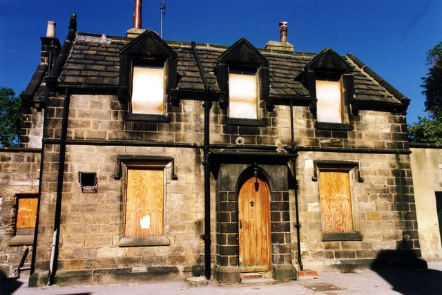 The old Headmaster's house at Meanwood Church of England Primary School. It is pictured in September 1991 empty and boarded up prior to refurbishment and extensions to existing buildings.