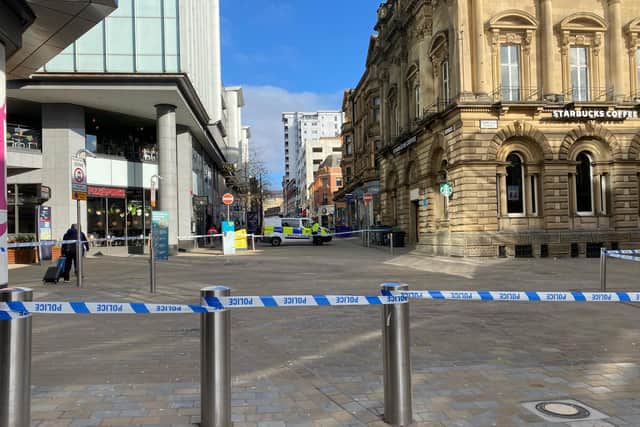 Three men were taken to hospital after being injured in a Leeds attack this morning.
