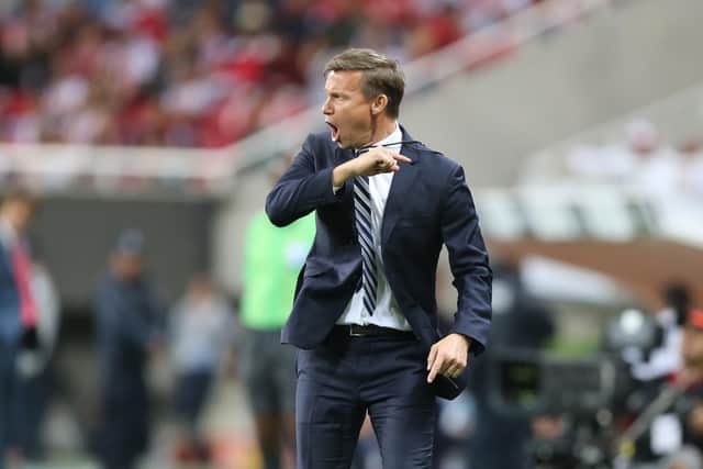 ENERGY: Provided to sides by Jesse Marsch, above, pictured in charge of New York Red Bulls against Chivas in the CONCACAF Champions League clash of April 2018 in Zapopan, Mexico. Photo by Refugio Ruiz/Getty Images.