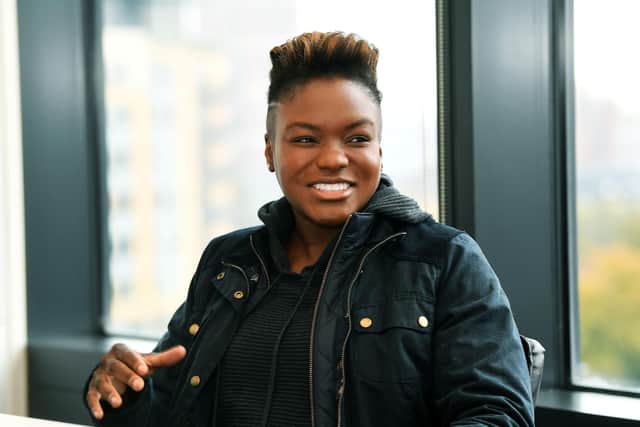 Double gold medallist Nicola Adams will be working girls in the same area where she trained as a young athlete to mark International Women's Day.
