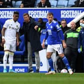 COACHING SESSION - Leeds United left-back Junior Firpo received plenty of in-game feedback from new head coach Jesse Marsch at Leicester City. Pic: Jonathan Gawthorpe