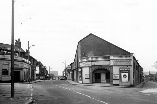 The Silver Dollar Bingo and Social Club, formerly the Picture House Cinema on  Domestic Street at the junction with Shafton Lane.