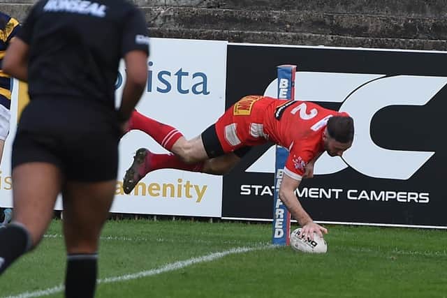 Shane Plunkett, who scored four tries for East Leeds. Picture by Matthew Merrick Photography.