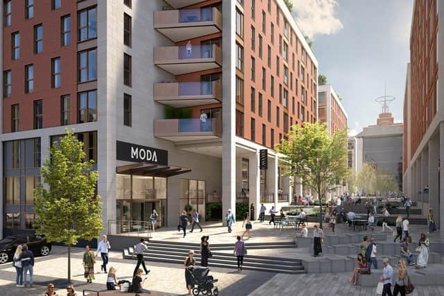 New York Square in the fashonable cultural district of SOYO in Leeds city centre