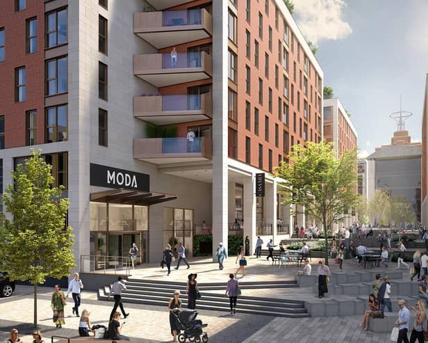 New York Square in the fashonable cultural district of SOYO in Leeds city centre