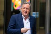 Piers Morgan leaves BBC Broadcasting House, London, after appearing on the BBC One current affairs programme, Sunday Morning. Photo: PA