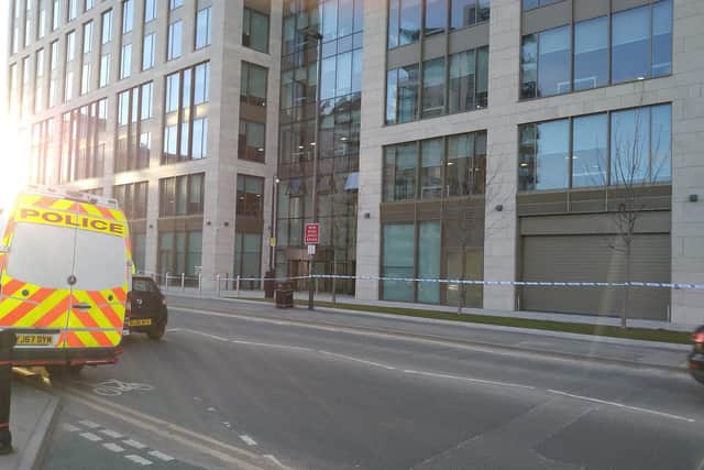 7 Whitehall Road in Leeds city centre has been evacuated