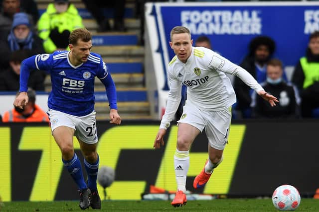 BACK IN? Jesse Marsch said Adam Forshaw missed out at Leicester City because he couldn't train fully but a different midfield may be needed against Aston Villa. Pic: Jonathan Gawthorpe