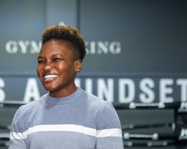 Young girls were treated to a boxing masterclass from Olympian Nicola Adams to mark International Women's Day (IWD). This year's theme is break the bias. Photo: James Hardisty