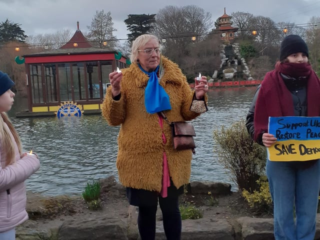 Vigil for peace in Scarborough