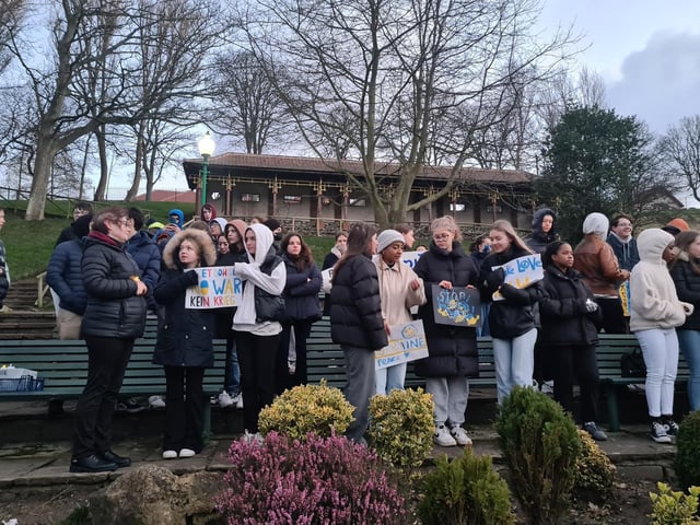 Students from Scarborough College attended