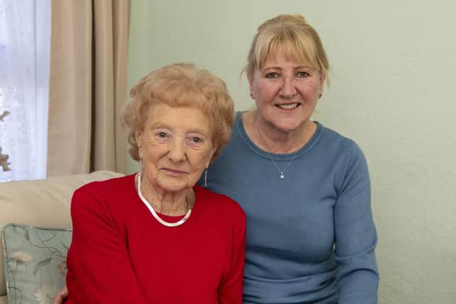 Bessie still lives independently at her home in Morley, with regular visits from her daughters Susan Burniston and Jean Edwards (pictured)