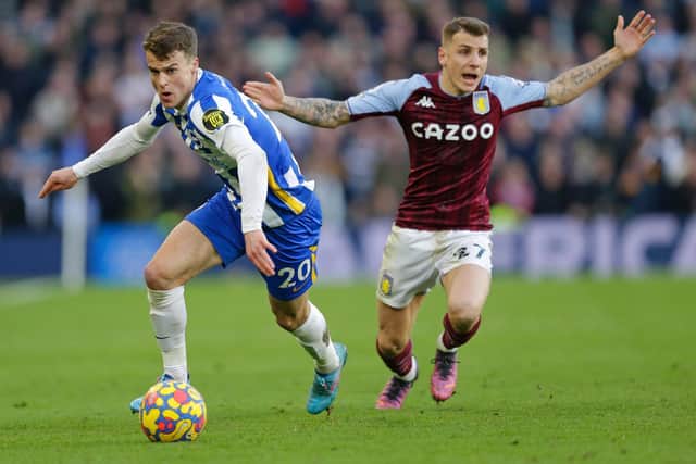 AVAILABLE AGAIN - Lucas Digne missed the Southampton game with Covid-19 but returns for Aston Villa at Leeds United. Pic: Getty