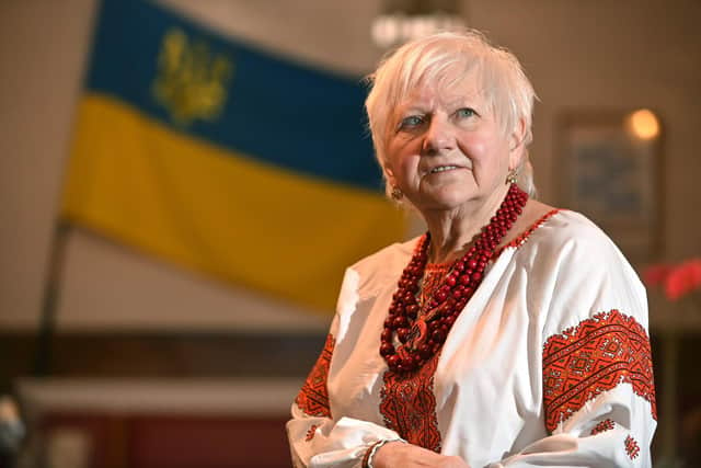 Olga Callaghan, who chairs the Leeds branch of the Association of Ukrainians in Great Britain, has welcomed the creation of the fundraising appeal. Picture: Bruce Rollinson