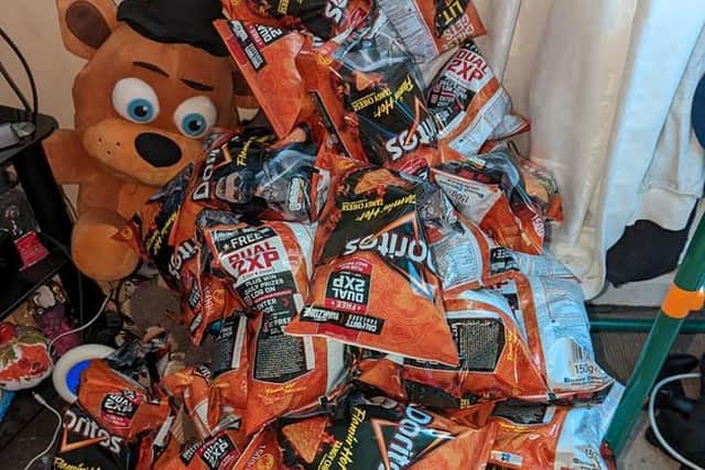 Kate Craven's 11-year-old son Oliver absolutely loves Doritos flamin' hot tangy cheese crisps - the only thing he will currently eat at home.
