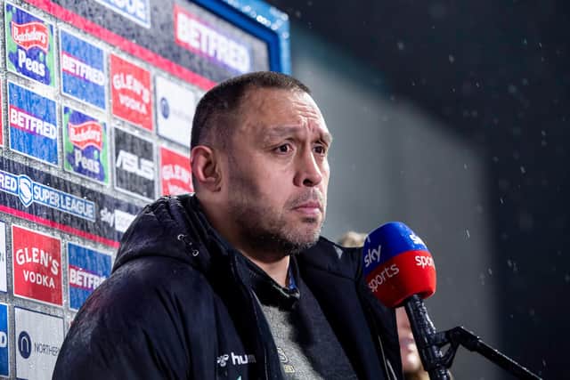 Wakefield Trinity head coach Willie Poching. Picture: Allan McKenzie/SWpix.com.