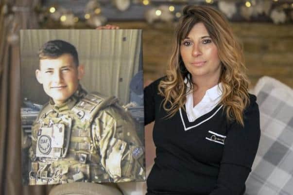 Nathalie Bouzigues, mother of soldier Corporal Jake Hartley