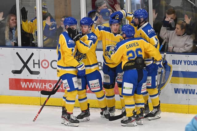 PLAYOFF PUSH: 
Leeds Knights moved back into the top four with a 3-1 win at Raiders IHC 
Picture: Bruce Rollinson