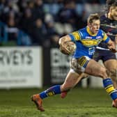 Jack Broadbent in action for Leeds Rhinos in pre-season. Picture: Tony Johnson.