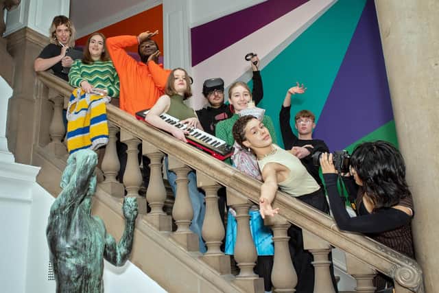 Students representing Leeds’s education institutions backing LEEDS 2023 came together at Leeds Art Gallery to celebrate new partnership.